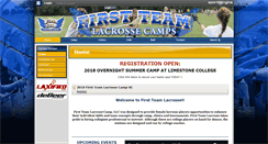 Desktop Screenshot of firstteamlacrosse.com